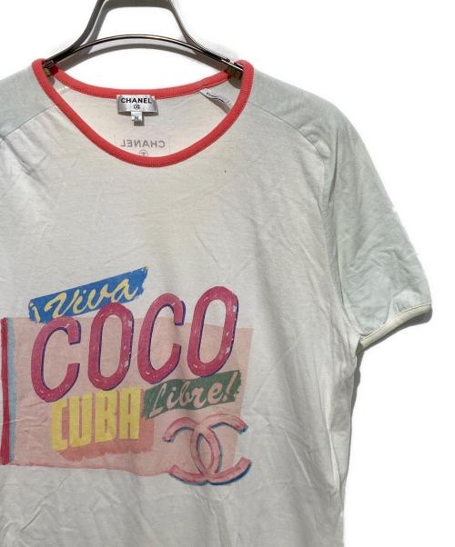 CHANEL（シャネル）CHANEL (シャネル) リンガーTシャツ ホワイト サイズ:Mの古着・服飾アイテム