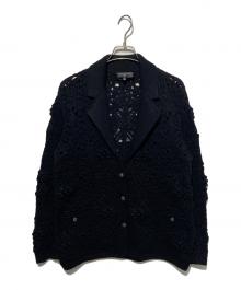 CHANEL（シャネル）の古着「ココマークカメリアボタンカーディガン」｜ブラック