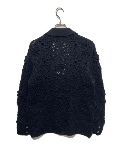 CHANEL（シャネル）CHANEL (シャネル) ココマークカメリアボタンカーディガン ブラック サイズ:36の古着・服飾アイテム