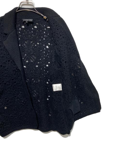 CHANEL（シャネル）CHANEL (シャネル) ココマークカメリアボタンカーディガン ブラック サイズ:36の古着・服飾アイテム