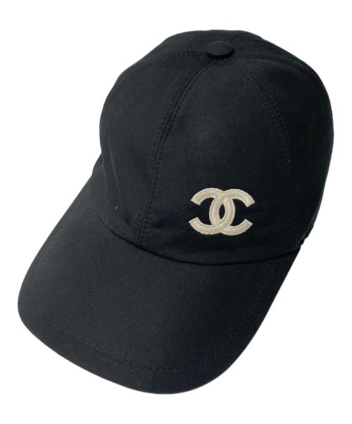 CHANEL（シャネル）CHANEL (シャネル) ココマーク ベースボールキャップ ブラックの古着・服飾アイテム