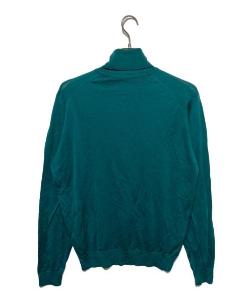 JOHN SMEDLEY（ジョンスメドレー）JOHN SMEDLEY (ジョンスメドレー) ウールタートルネックニット グリーン サイズ:Lの古着・服飾アイテム