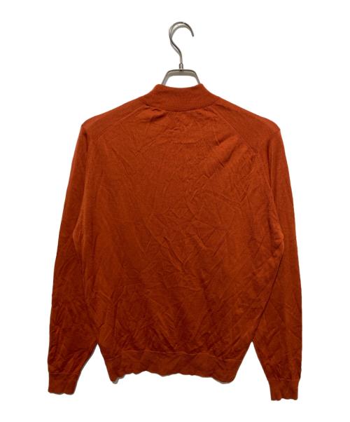 JOHN SMEDLEY（ジョンスメドレー）JOHN SMEDLEY (ジョンスメドレー) ウールモックネックニット オレンジ サイズ:Lの古着・服飾アイテム