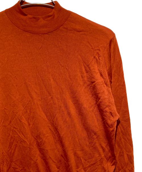 JOHN SMEDLEY（ジョンスメドレー）JOHN SMEDLEY (ジョンスメドレー) ウールモックネックニット オレンジ サイズ:Lの古着・服飾アイテム