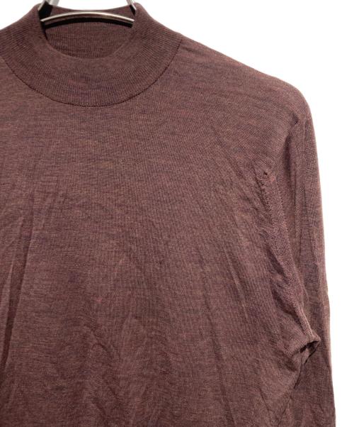 JOHN SMEDLEY（ジョンスメドレー）JOHN SMEDLEY (ジョンスメドレー) ウールモックネックニット ブラウン サイズ:Lの古着・服飾アイテム