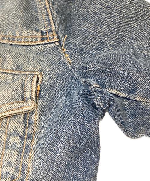 DOLCE & GABBANA（ドルチェ＆ガッバーナ）DOLCE & GABBANA (ドルチェ＆ガッバーナ) レオパードノーカラーベルトデザインデニムジャケット インディゴ サイズ:40の古着・服飾アイテム