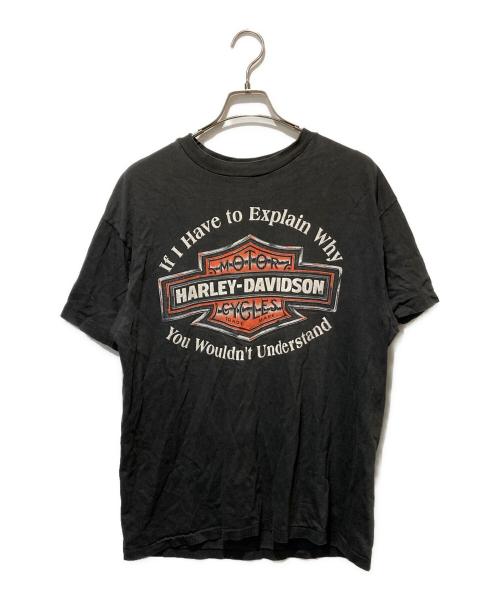 HARLEY-DAVIDSON（ハーレーダビッドソン）HARLEY-DAVIDSON (ハーレーダビッドソン) 90’s ヴィンテージTシャツ ブラック サイズ:Lの古着・服飾アイテム