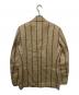 LARDINI (ラルディーニ) ストライプ柄リネンテーラードジャケット ベージュ サイズ:44：25000円