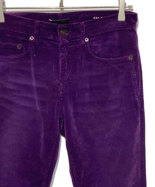 Saint Laurent Paris（サンローランパリ）Saint Laurent Paris (サンローランパリ) コーデュロイスキニーパンツ パープル サイズ:28の古着・服飾アイテム