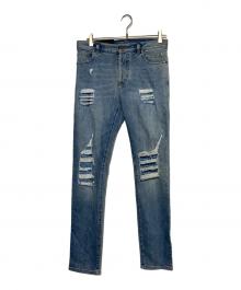 BALMAIN（バルマン）の古着「ダメージ加工デニムパンツ」｜インディゴ