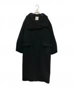 CLANEクラネ）の古着「UP NECK OVER DOUBLE COAT」｜ネイビー
