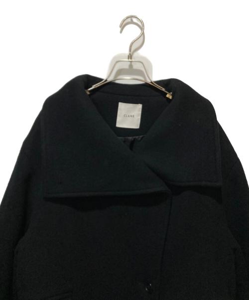 CLANE（クラネ）CLANE (クラネ) UP NECK OVER DOUBLE COAT ネイビー サイズ:2の古着・服飾アイテム