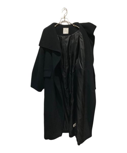CLANE（クラネ）CLANE (クラネ) UP NECK OVER DOUBLE COAT ネイビー サイズ:2の古着・服飾アイテム