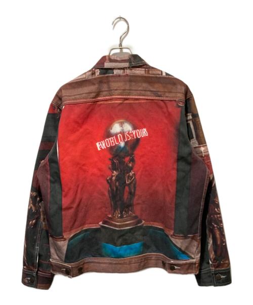SUPREME（シュプリーム）Supreme (シュプリーム) 17FW Scarface The World Is Yours Denim Jacket レッド サイズ:Lの古着・服飾アイテム