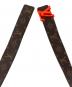 LOUIS VUITTON (ルイ ヴィトン) モノグラム サンチュール LVシェイプ ベルト ブラウン×オレンジ：45000円