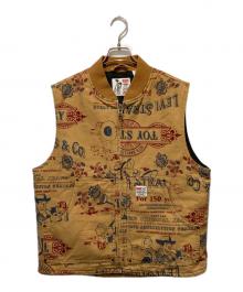 LEVI'S×TOY STORY（リーバイス×トイストーリー）の古着「AOP Vest / オールオーバープリントベスト」｜ベージュ