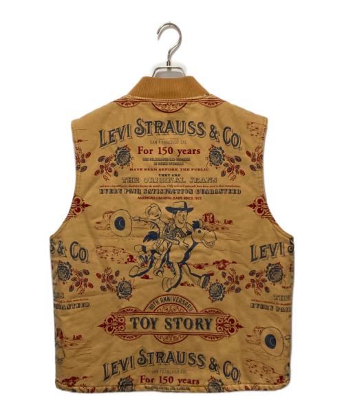 LEVI'S（リーバイス）LEVI'S (リーバイス) TOY STORY (トイストーリー) AOP Vest / オールオーバープリントベスト ベージュ サイズ:Mの古着・服飾アイテム