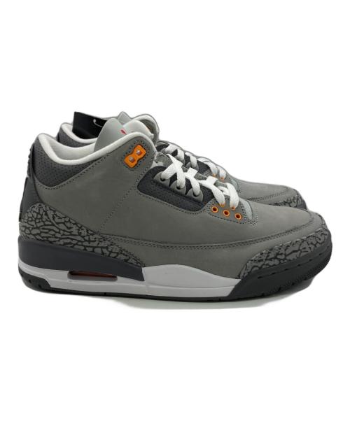 NIKE（ナイキ）NIKE (ナイキ) AIR JORDAN 3 RETRO グレー サイズ:26.5 未使用品の古着・服飾アイテム