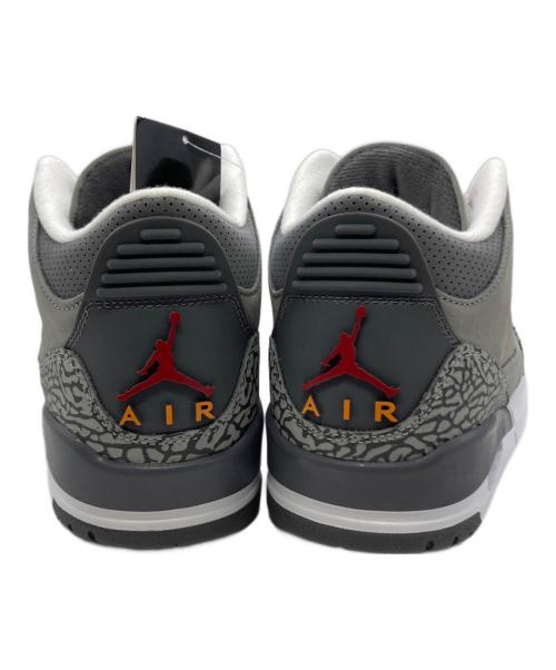 NIKE（ナイキ）NIKE (ナイキ) AIR JORDAN 3 RETRO グレー サイズ:26.5 未使用品の古着・服飾アイテム