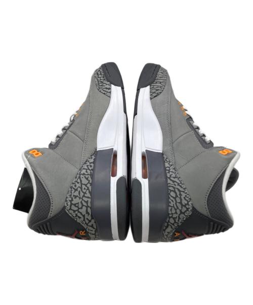 NIKE（ナイキ）NIKE (ナイキ) AIR JORDAN 3 RETRO グレー サイズ:26.5 未使用品の古着・服飾アイテム