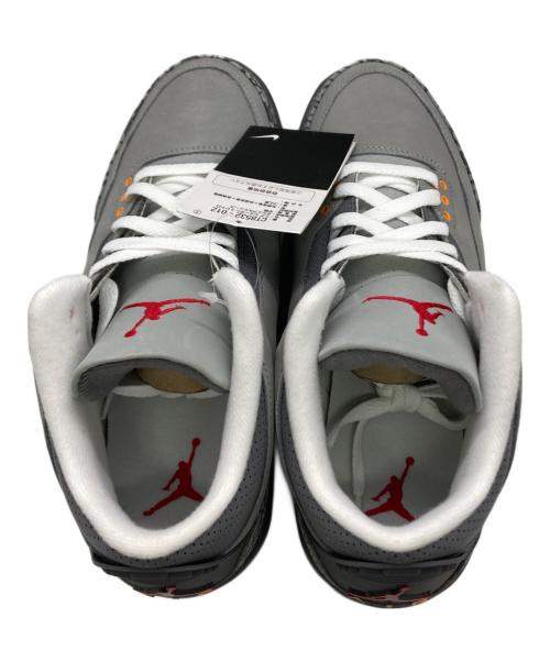 NIKE（ナイキ）NIKE (ナイキ) AIR JORDAN 3 RETRO グレー サイズ:26.5 未使用品の古着・服飾アイテム