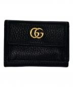 GUCCIグッチ）の古着「三つ折りコンパクトウォレット」｜ブラック