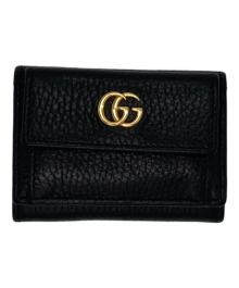 GUCCI（グッチ）の古着「三つ折りコンパクトウォレット」｜ブラック