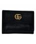 GUCCI（グッチ）の古着「三つ折りコンパクトウォレット」｜ブラック