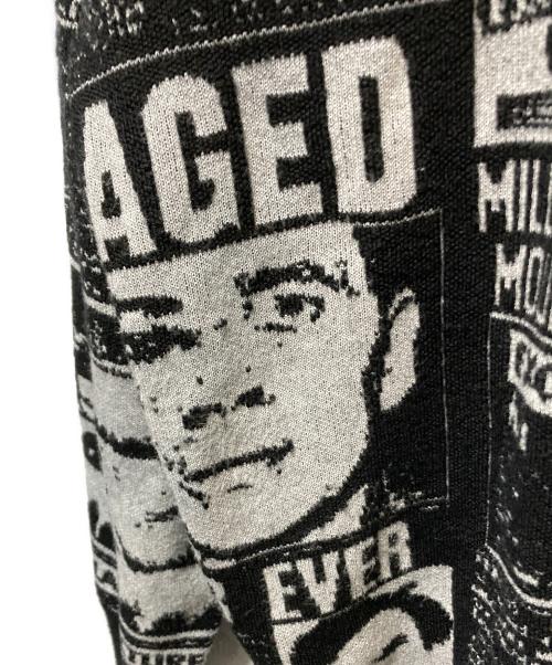 SUPREME（シュプリーム）SUPREME (シュプリーム) 18AW Newsprint Sweater ブラック サイズ:Lの古着・服飾アイテム