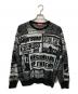 SUPREME（シュプリーム）の古着「18AW Newsprint Sweater」｜ブラック