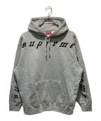 SUPREMEシュプリーム）の古着「21AW Raised Embroidery Hooded Sweatshirt」｜グレー