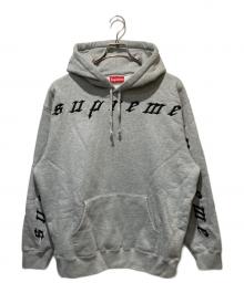 SUPREME（シュプリーム）の古着「21AW Raised Embroidery Hooded Sweatshirt」｜グレー