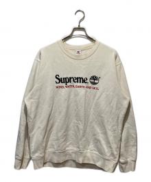 SUPREME×Timberland（シュプリーム×ティンバーランド）の古着「20SS CREW NECK SWEAT / クルーネックスウェット」｜ホワイト