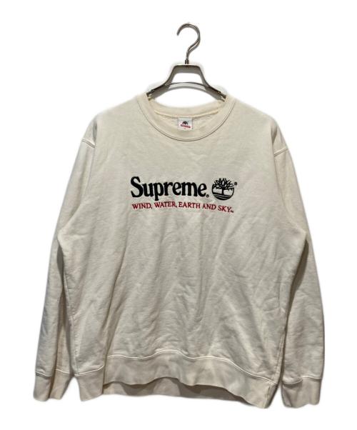 SUPREME（シュプリーム）Supreme (シュプリーム) Timberland (ティンバーランド) 20SS CREW NECK SWEAT / クルーネックスウェット ホワイト サイズ:Lの古着・服飾アイテム