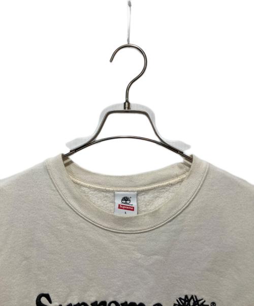 SUPREME（シュプリーム）Supreme (シュプリーム) Timberland (ティンバーランド) 20SS CREW NECK SWEAT / クルーネックスウェット ホワイト サイズ:Lの古着・服飾アイテム