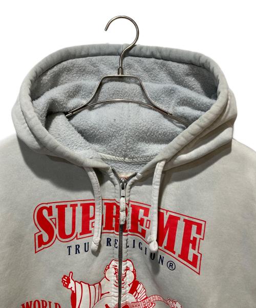 SUPREME（シュプリーム）SUPREME (シュプリーム) TRUE RELIGION (トゥルー レリジョン) 21AW Zip Up Hooded Sweatshirt グレー サイズ:Lの古着・服飾アイテム