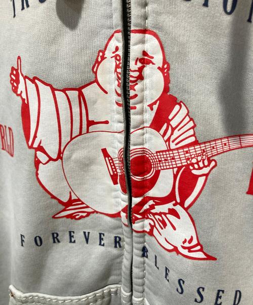 SUPREME（シュプリーム）SUPREME (シュプリーム) TRUE RELIGION (トゥルー レリジョン) 21AW Zip Up Hooded Sweatshirt グレー サイズ:Lの古着・服飾アイテム
