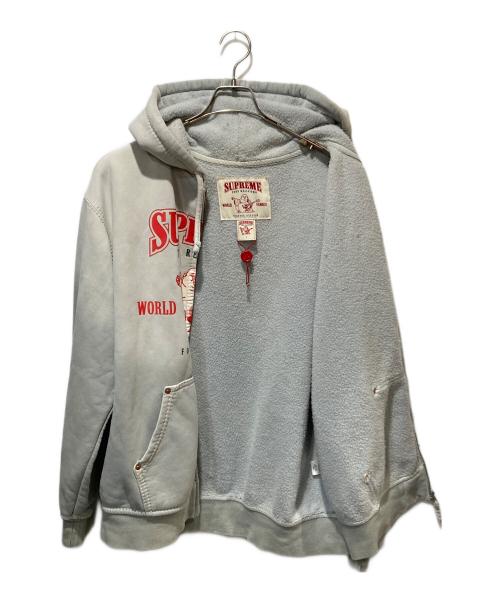 SUPREME（シュプリーム）SUPREME (シュプリーム) TRUE RELIGION (トゥルー レリジョン) 21AW Zip Up Hooded Sweatshirt グレー サイズ:Lの古着・服飾アイテム