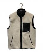 THE NORTH FACEザ ノース フェイス）の古着「リバーシブルエクストリームパイルフリースベスト」｜ベージュ×ブラック