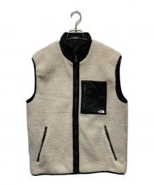 THE NORTH FACE（ザ ノース フェイス）の古着「リバーシブルエクストリームパイルフリースベスト」｜ベージュ×ブラック