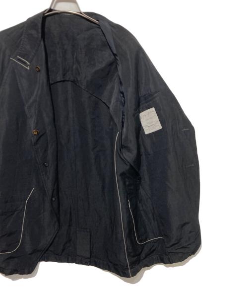 Yohji Yamamoto pour homme（ヨウジヤマモト プールオム）Yohji Yamamoto pour homme (ヨウジヤマモト プールオム) ステッチワークリネン混ジャケット ブラック サイズ:Mの古着・服飾アイテム