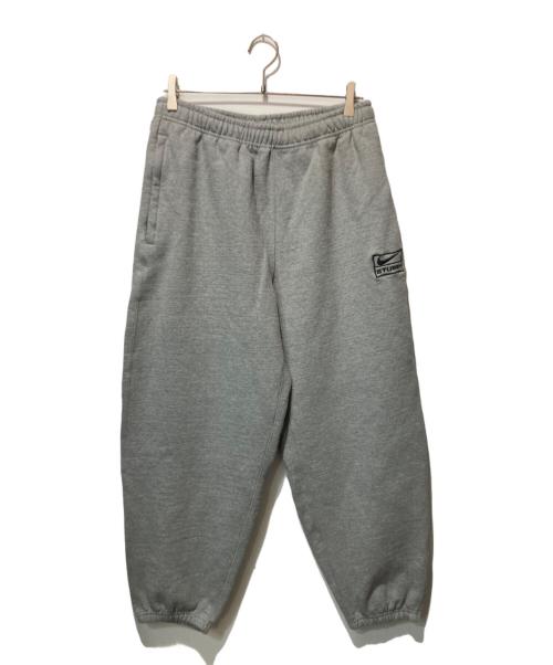 NIKE（ナイキ）NIKE (ナイキ) stussy (ステューシー) Fleece Pantsフリースパンツ グレー サイズ:Lの古着・服飾アイテム