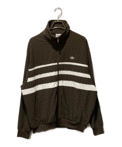 adidas Originals（アディダスオリジナル）adidas Originals (アディダスオリジナル) モノグラムトラックトップ ブラウン サイズ:2XLの古着・服飾アイテム