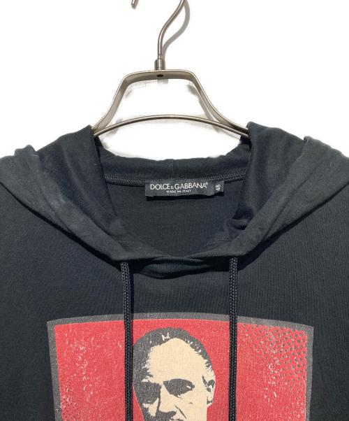 DOLCE & GABBANA（ドルチェ＆ガッバーナ）DOLCE & GABBANA (ドルチェ＆ガッバーナ) ムービープリントパーカー ブラック サイズ:48の古着・服飾アイテム