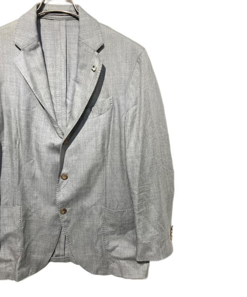 LARDINI（ラルディーニ）LARDINI (ラルディーニ) 段返り3Bテーラードジャケット グレー サイズ:52の古着・服飾アイテム