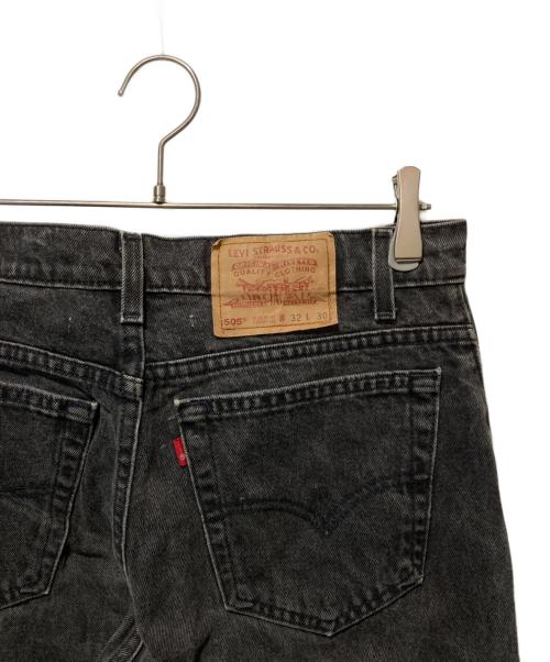 LEVI'S（リーバイス）LEVI'S (リーバイス) 90's 505 後染めブラックデニムパンツ ブラック サイズ:W32の古着・服飾アイテム