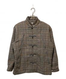 SAY HELLO（セイハロー）の古着「Flannel China Shirts / フランネルチャイナシャツ」｜グレー