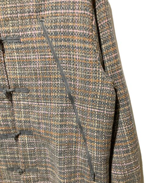 SAY HELLO（セイハロー）SAY HELLO (セイハロー) Flannel China Shirts / フランネルチャイナシャツ グレー サイズ:Lの古着・服飾アイテム