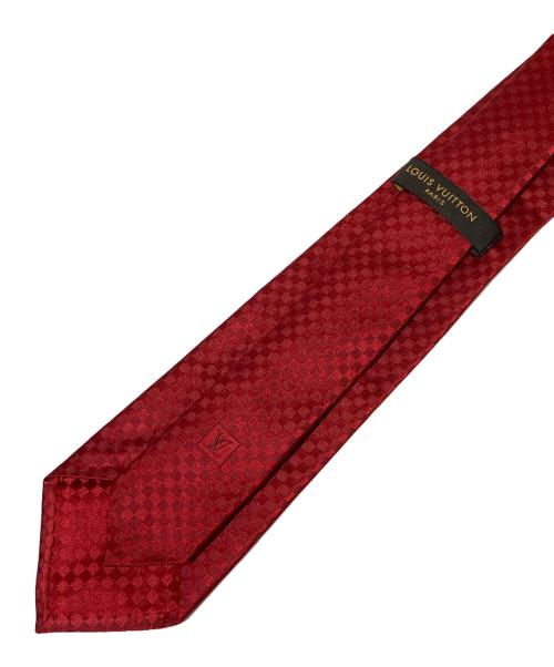 LOUIS VUITTON（ルイ ヴィトン）LOUIS VUITTON (ルイ ヴィトン) シルクネクタイ レッド サイズ:無しの古着・服飾アイテム