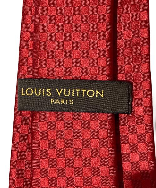 LOUIS VUITTON（ルイ ヴィトン）LOUIS VUITTON (ルイ ヴィトン) シルクネクタイ レッド サイズ:無しの古着・服飾アイテム